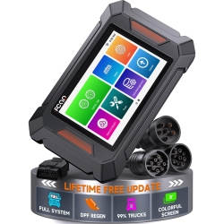 FCAR F802 Heavy Duty Truck Scanner with DPF Regen, 2025 Full System HDOBD Diesel Scanner, Lifetime Free Updates, Diagnostic Scan Tool for Cummins, Detroit, Caterpillar, Paccar & More