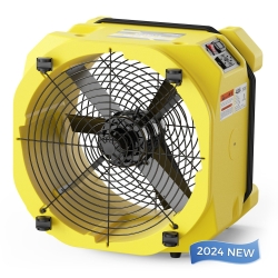 ALORAIR 3000 CFM Axial Air Mover Floor Dryer, Industrial High Velocity Carpet Dryer/Floor Fan/Blower, Stackable, Daisy Chain, for Water Damage Restoration, 10 Years Guarantee, Zeus Extreme