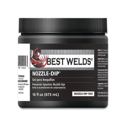 Best Welds Nozzle Dip Gel 16-oz jar, front label, white background